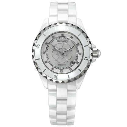 时尚陶瓷女表玫瑰系列  8400-4